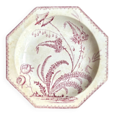 Shallow dish in Clairefontaine ironstone, "Indiana" service.