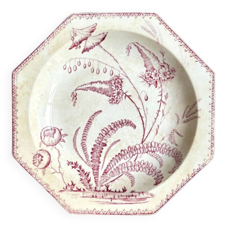 Shallow dish in Clairefontaine ironstone, "Indiana" service.