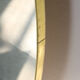 Vintage oval golden frame mirror, 70s