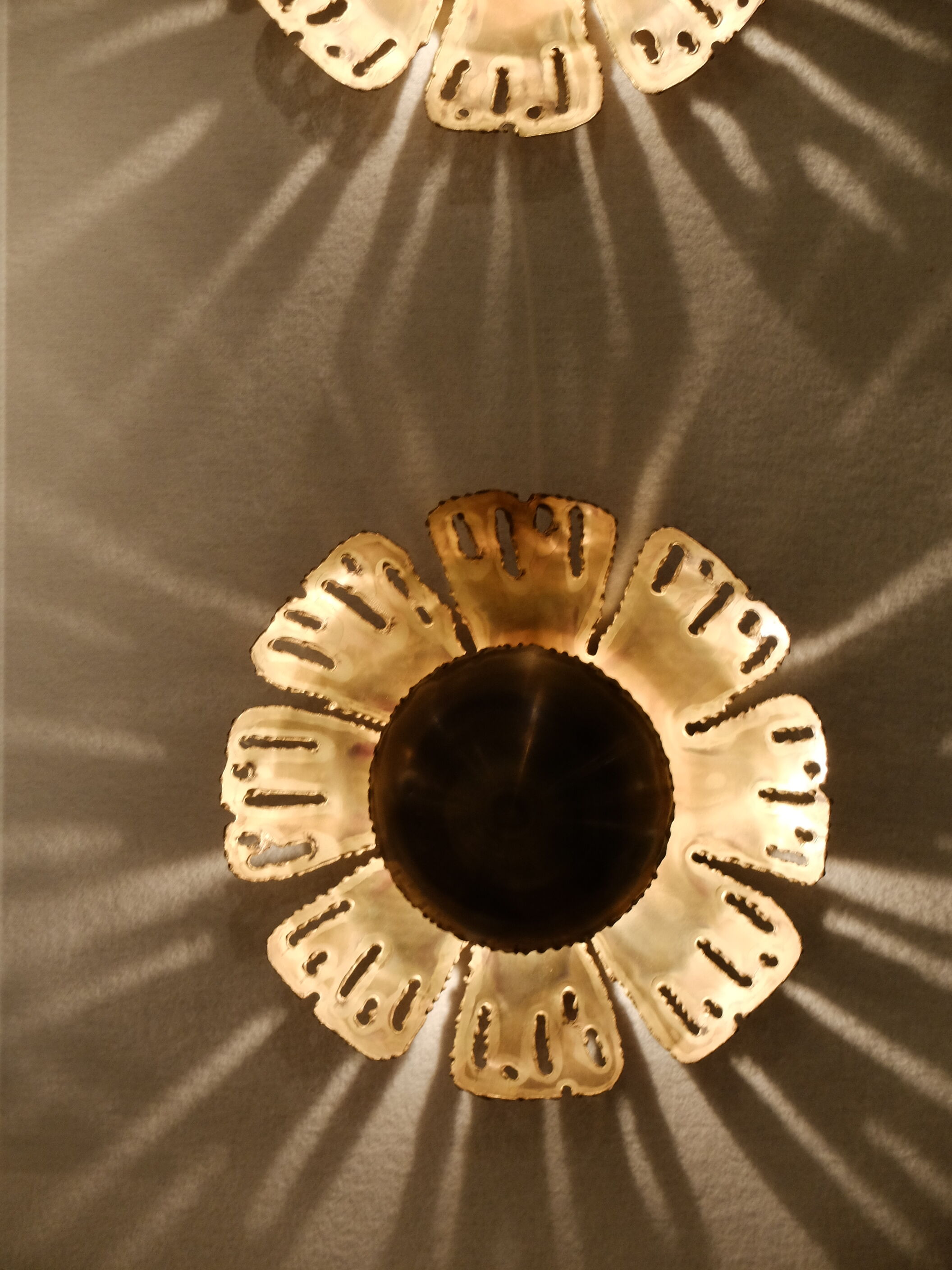 Svend Aage Holm, pair of Scandinavian wall lamps, "Flowers" from 1960