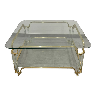 Table basse Hollywood Regency, Italien des années 70