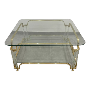 Coffee table Hollywood Regency, Italian of the 70s