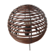 Vintage wicker ball lamp