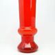 Postmodernist vase, red glass, Poland, 1970s