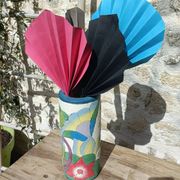 Signed cylinder vase