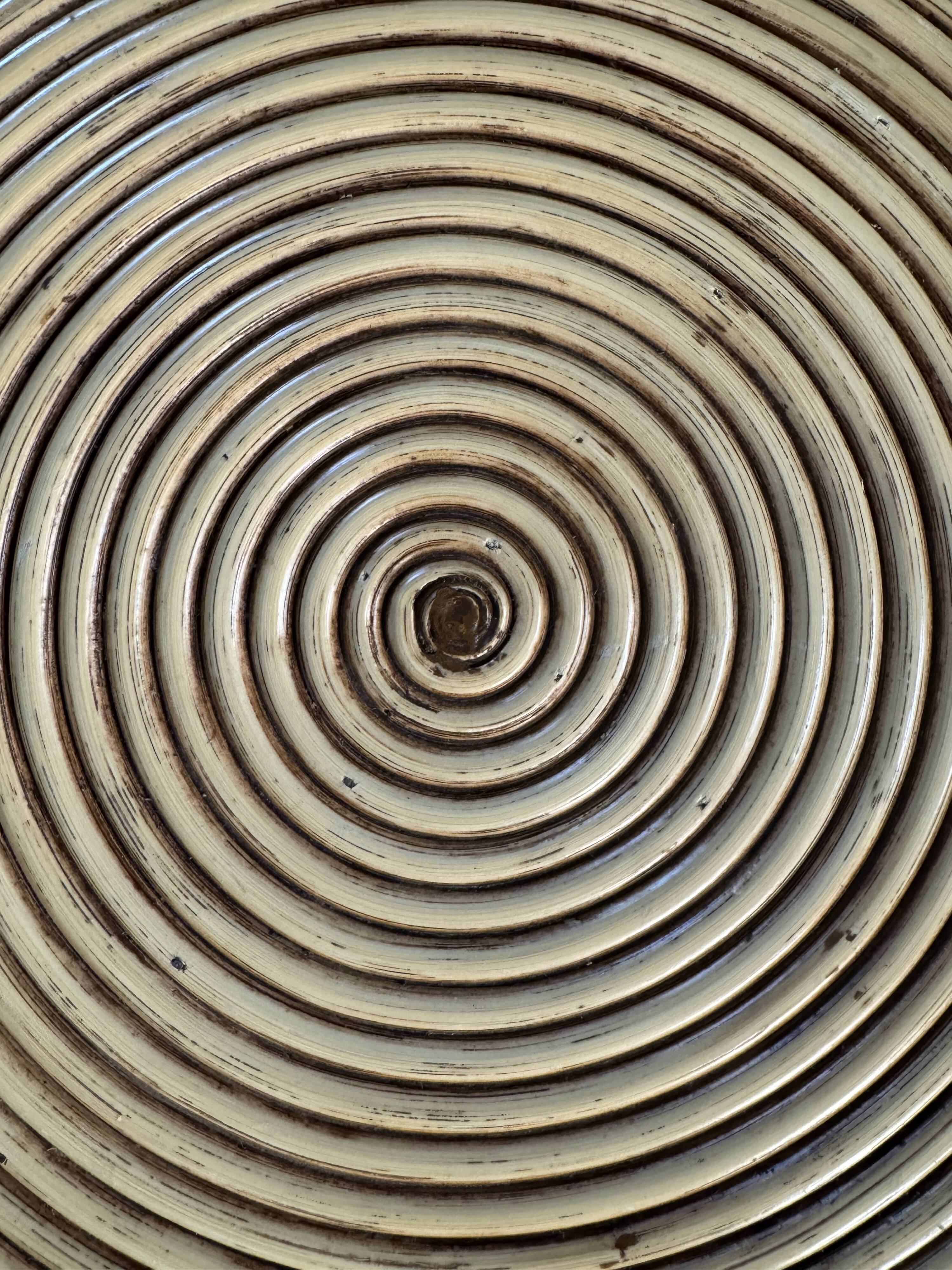 Vintage rattan table