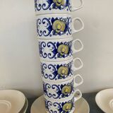 6 Villeroy and Boch cups