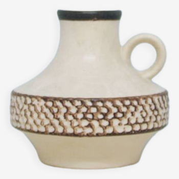vase cruche beige vintage Allemagne de l’Ouest Steuler