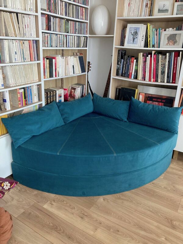 Chauffeuse d'angle convertible