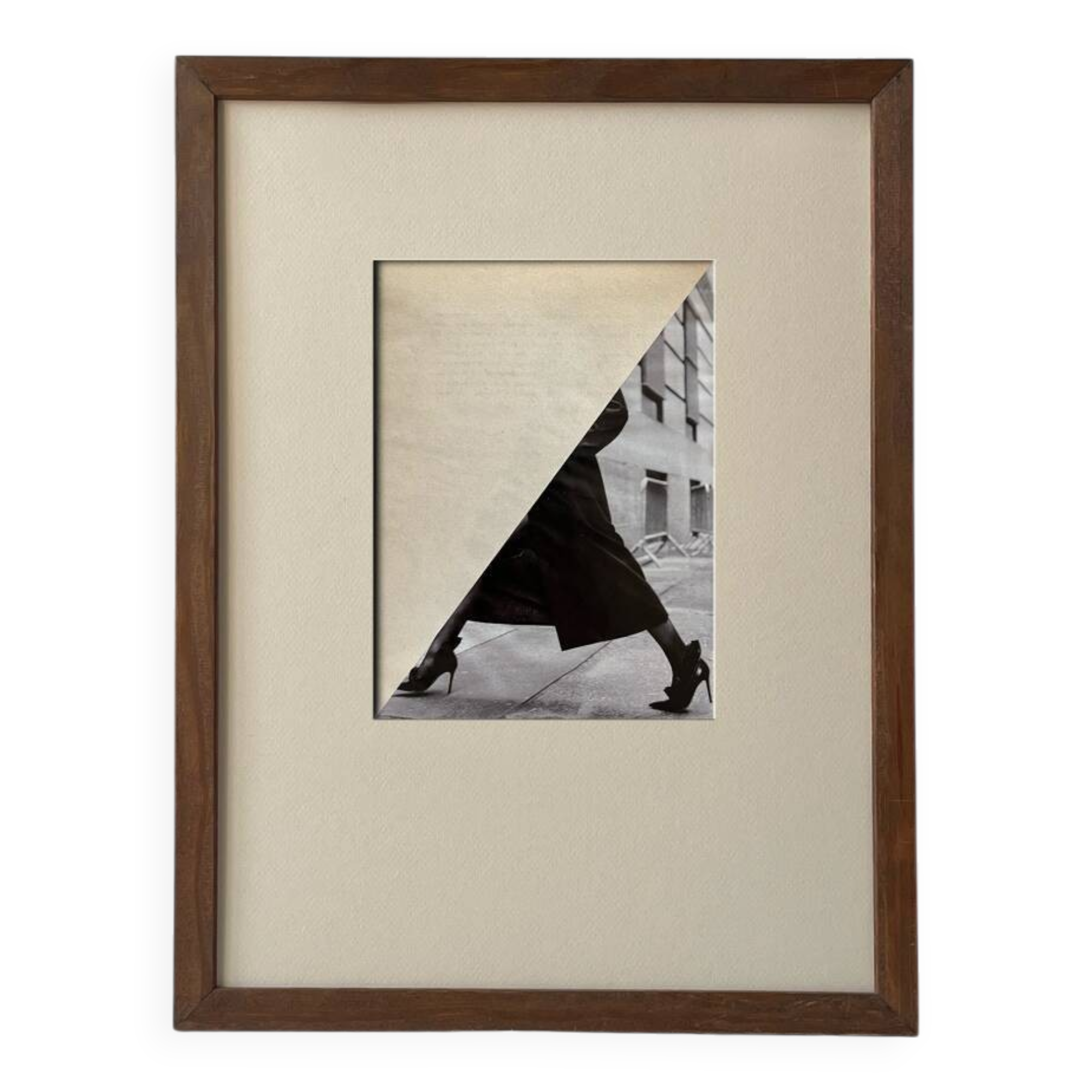 Walk in the street - Original collage