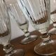 4 bistrot ice cream cups thick glass vintage