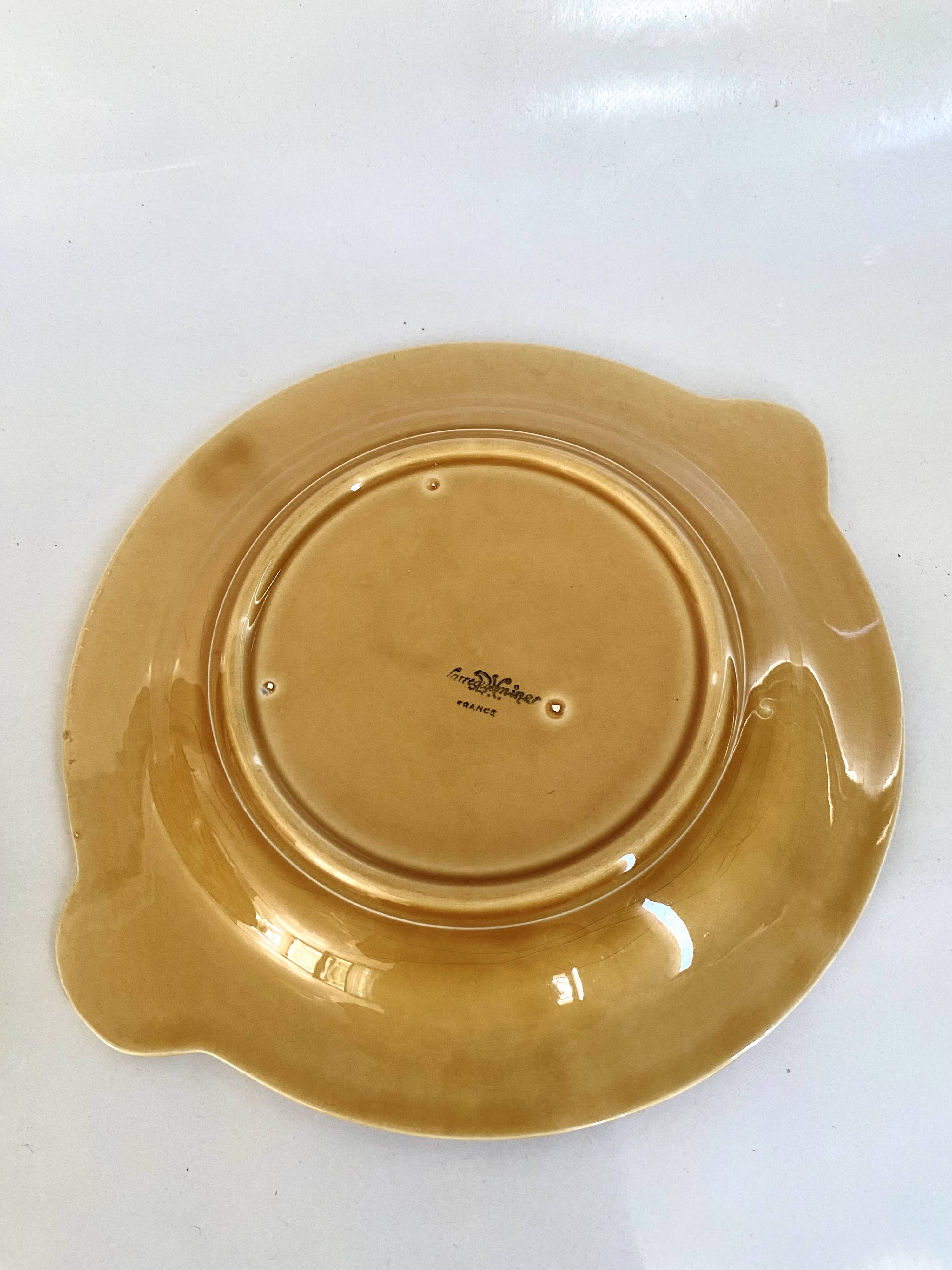 6 Sarreguemines plates