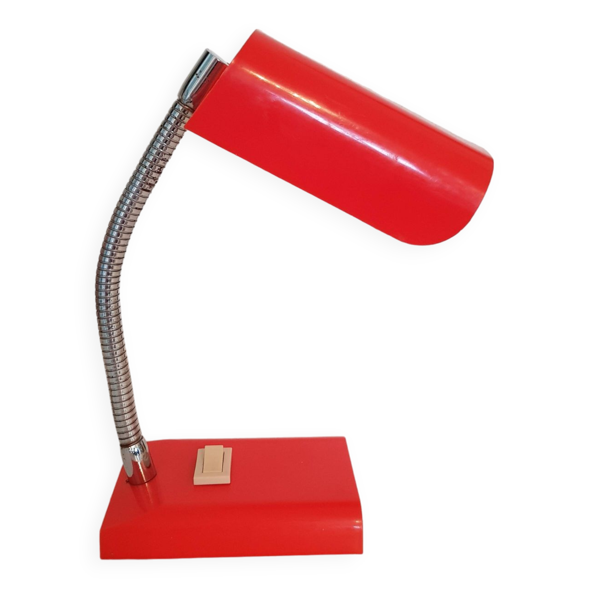 Mini lampe de bureau plastique orange