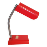 Mini orange plastic desk lamp