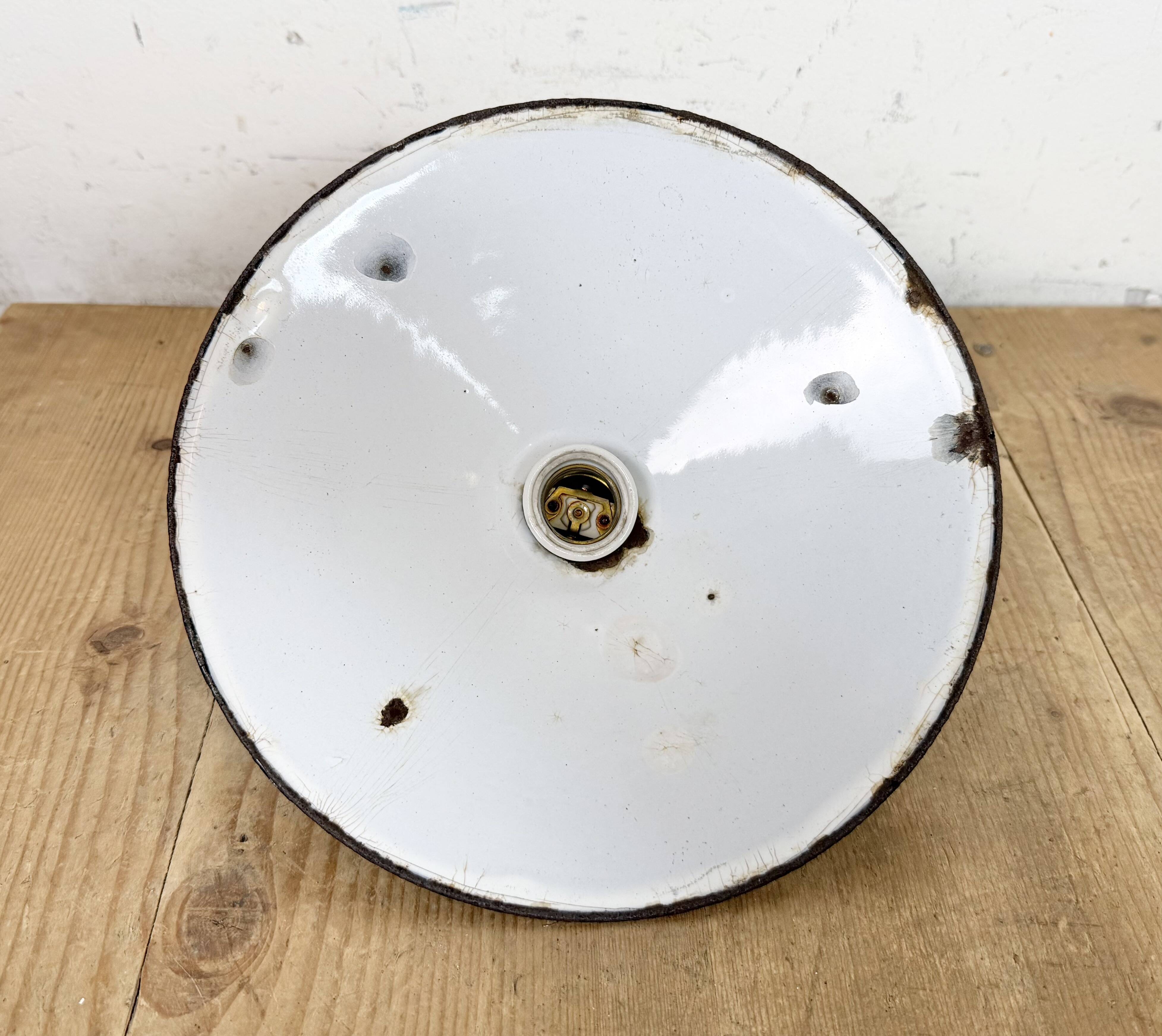 Industrial Black Enamel Light, 1930s