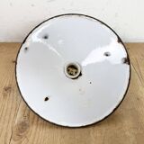 Industrial Black Enamel Light, 1930s