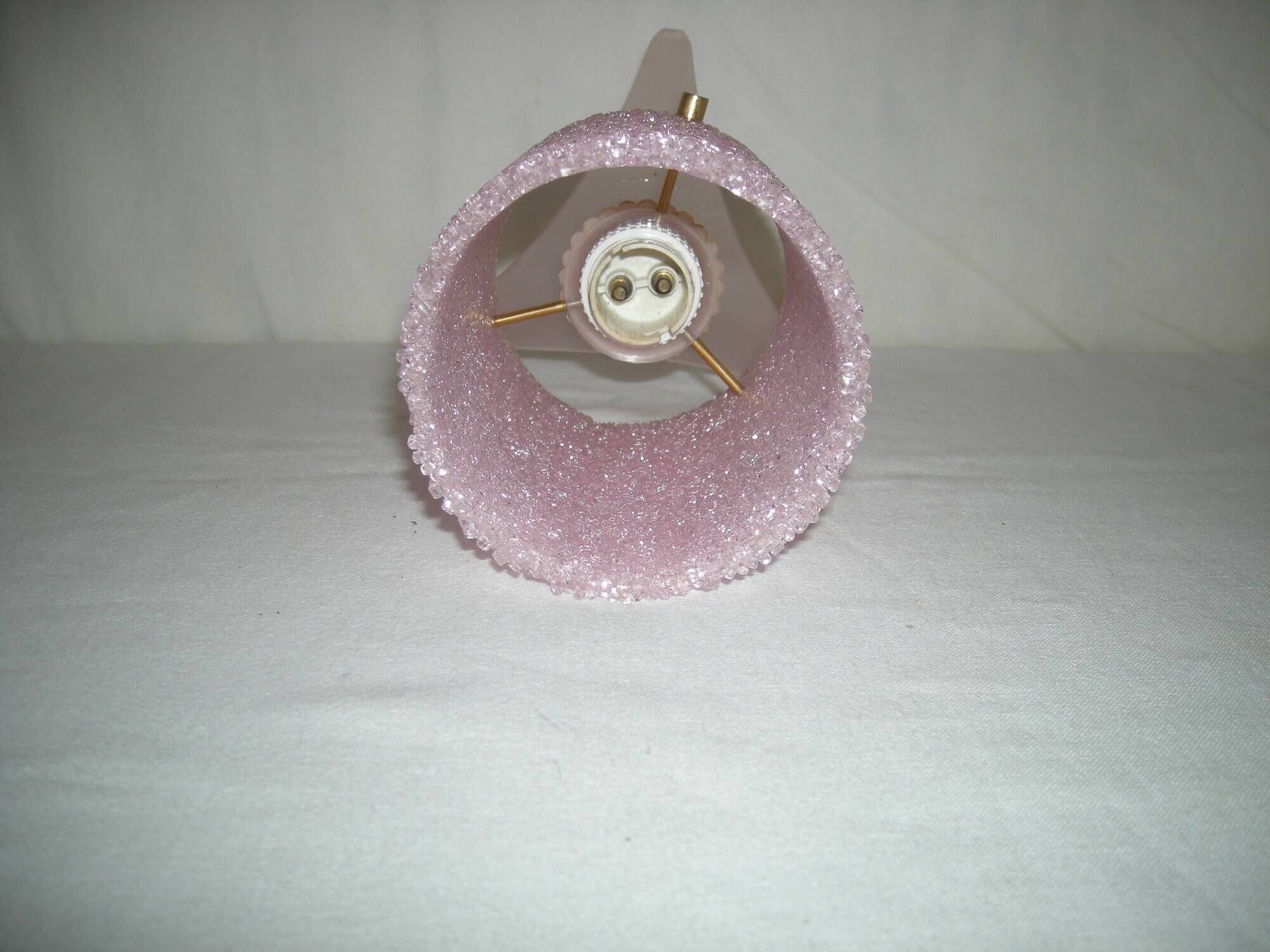 1960s crushed tripod bedside lamp