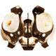 Big Italian Design Murano Mazzega Chandelier, 1970s