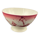 Bol ancien style Digoin Sarreguemines, au pochoir, vintage