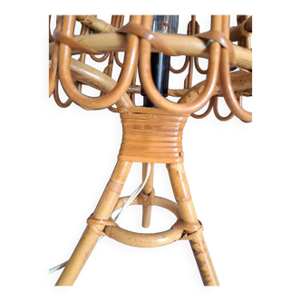 Bamboo bedside lamp