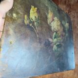 Painting of flowers from the 19th century, Napoleon III period.