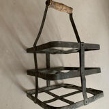 Antique bottle rack