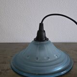 Art Deco blue globe lamp