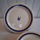 Set of 7 advertising plates from Gien "Gondolo" in good condition.