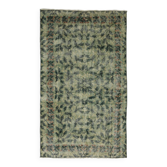 Tapis turc anatolien vintage fait à la main 200 cm x 118 cm