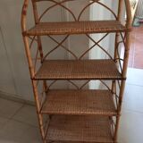 Rattan shelf