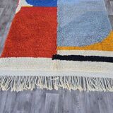 Handmade pure wool Moroccan rug size 140 x 260 cm