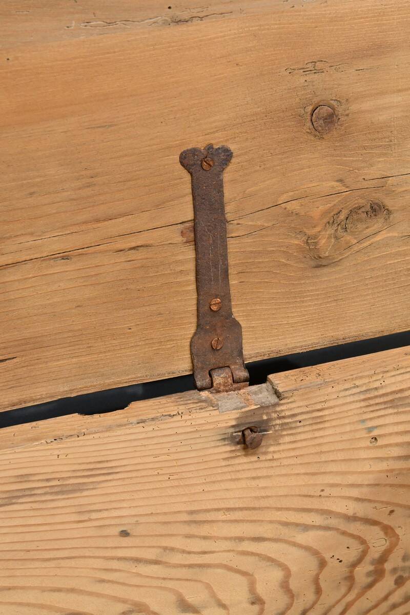 Painted Pine Chest, Eastern Europe – Late 19th Century