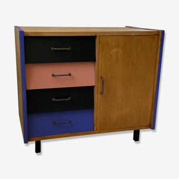 Colorful chest of drawers furniture 60s