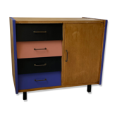 Colorful chest of drawers furniture 60s