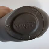 Free-form anthracite grey ceramic vase, Louis Giraud, Vallauris