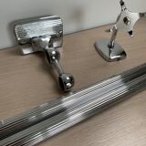 Chromed metal bathroom set