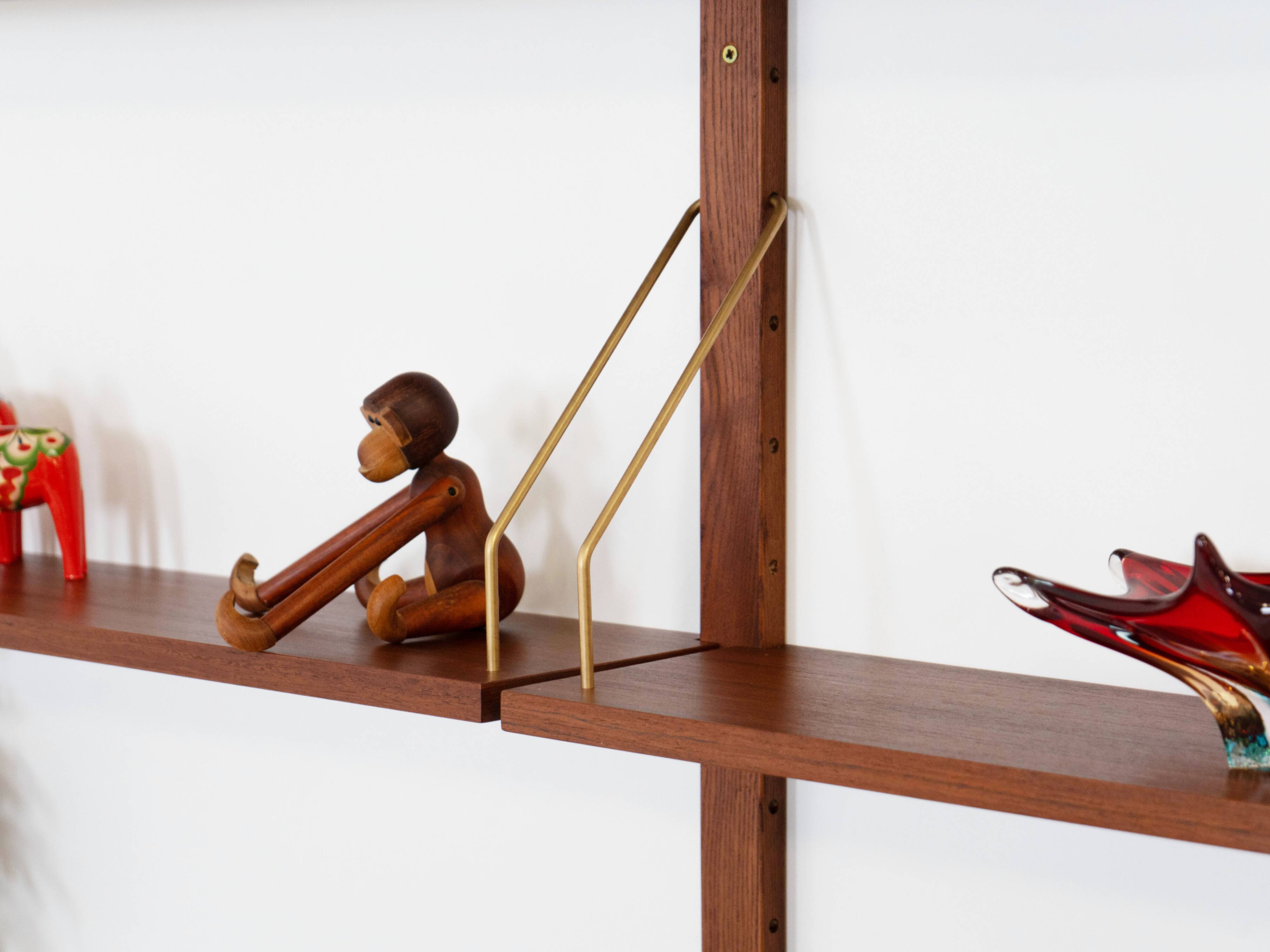 Teak modular shelving unit, Danish design, 1960s, made in Denmark