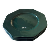 Lot de 6 grande assiettes octogonale Salins dimension : diamètre -30 cm-