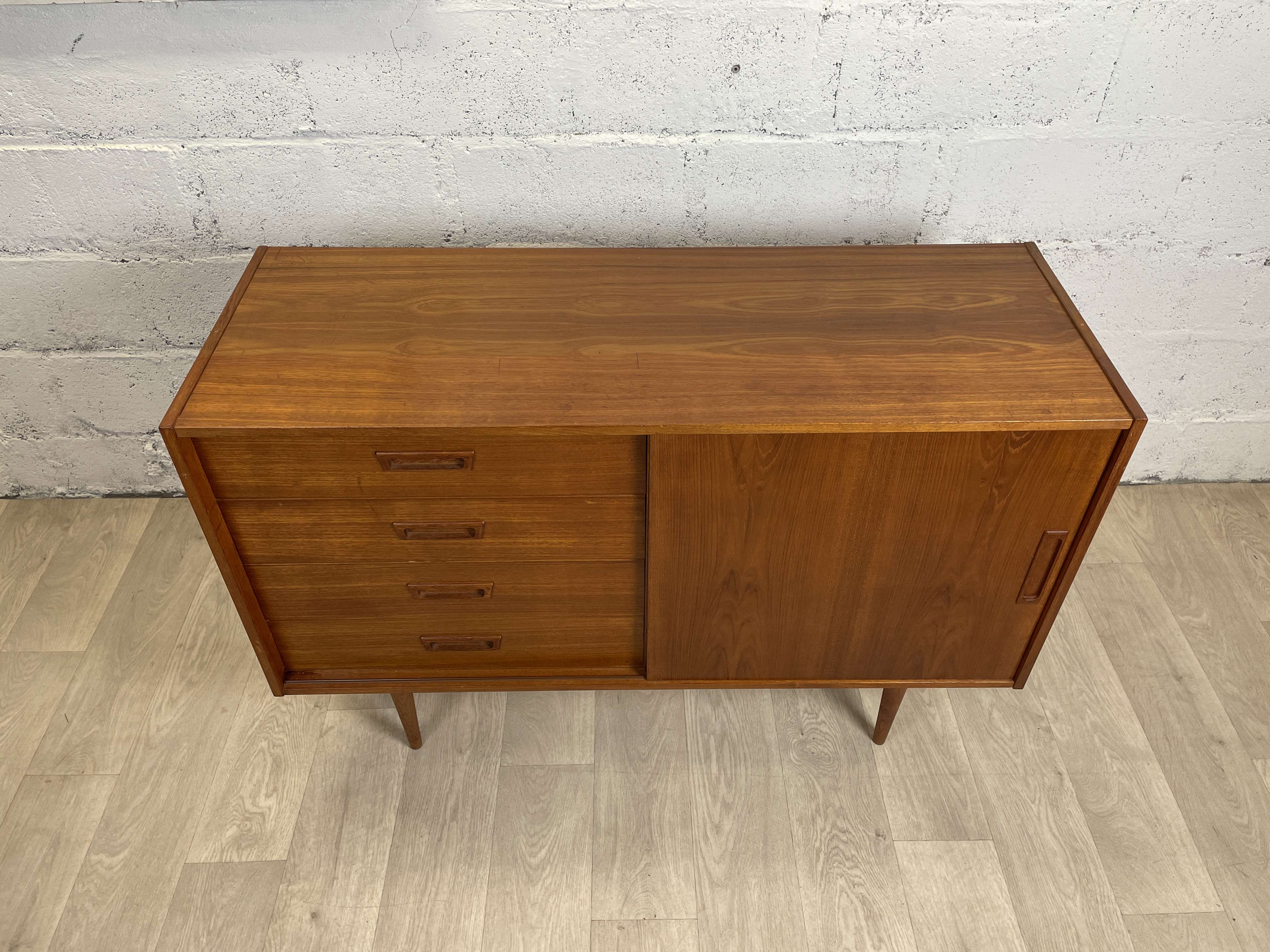 Scandinavian teak sideboard, 60s