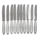 Christofle Rubans, 10 dessert knives, dessert, cheese, silver-plated metal.