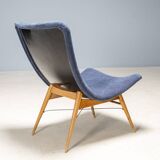 Shell armchairs by Miroslav Navrátil, Český Nábytek, 1960s – set of 3