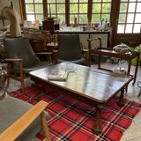 Carved wood table
