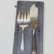 Ercuis Art Deco Silver Metal Fish Serving Cutlery Set