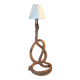 Lampe serpentine corde Vintage.