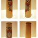 Very pretty opaline vase enamelled Art Nouveau style