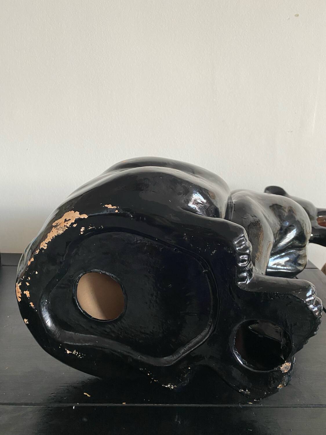 Sculpture de panthère assise vintage