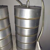 Pair of suspension brushed aluminum 70s