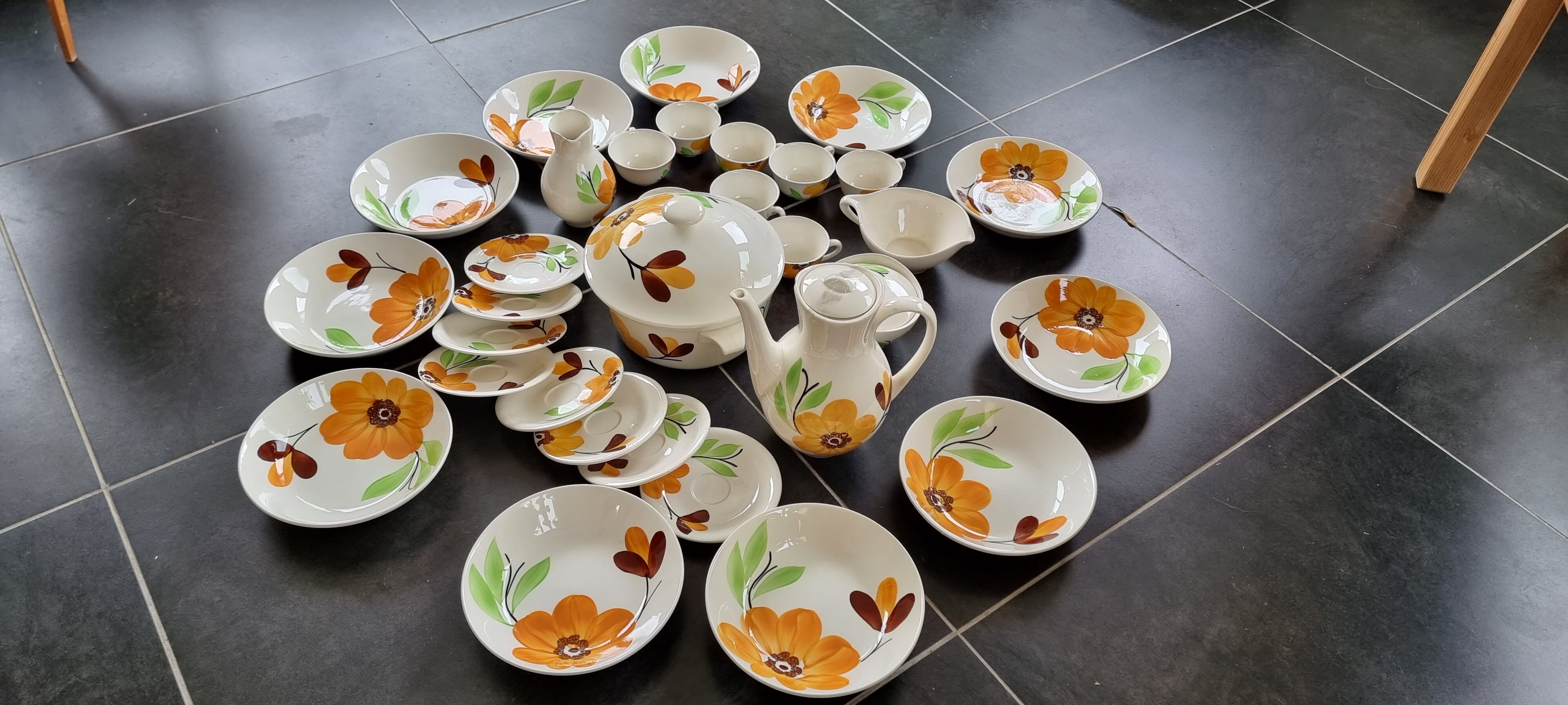 Served in Gien earthenware