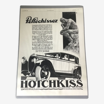 Vintage advertising to frame hotchkiss