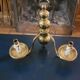 Pair of brass wall lights